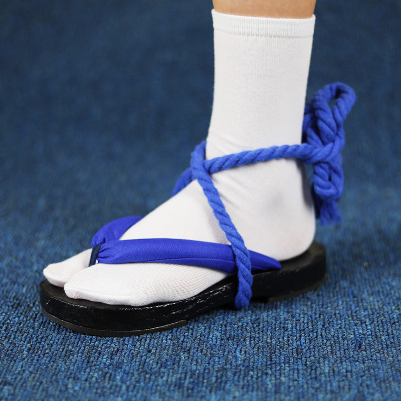 Geta Wooden Sandal - Blue Straps Geta Sandals – Japanese