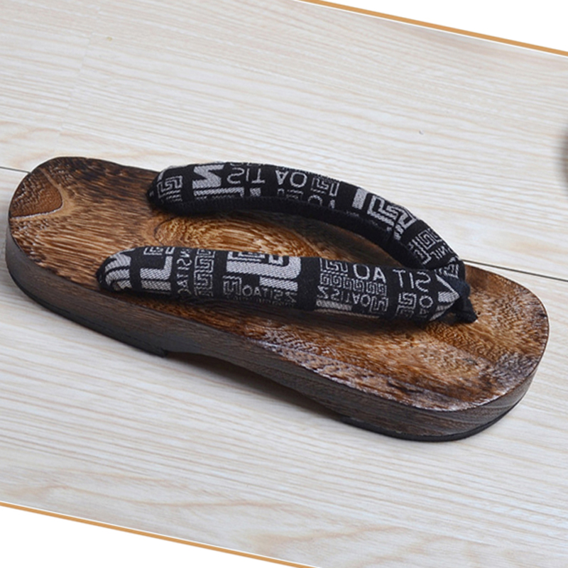 Geta Wooden Sandal - Unisex Wooden Paulownia Ninja Cosplay Japanese