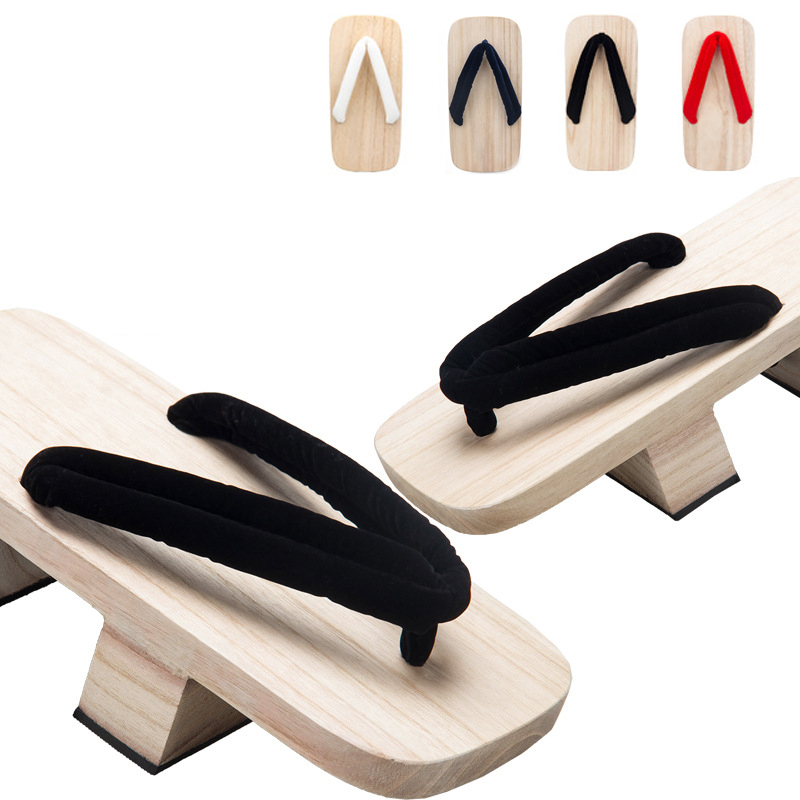 Geta Wooden Sandal - Japanese Style Wooden Clogs Casual Flip