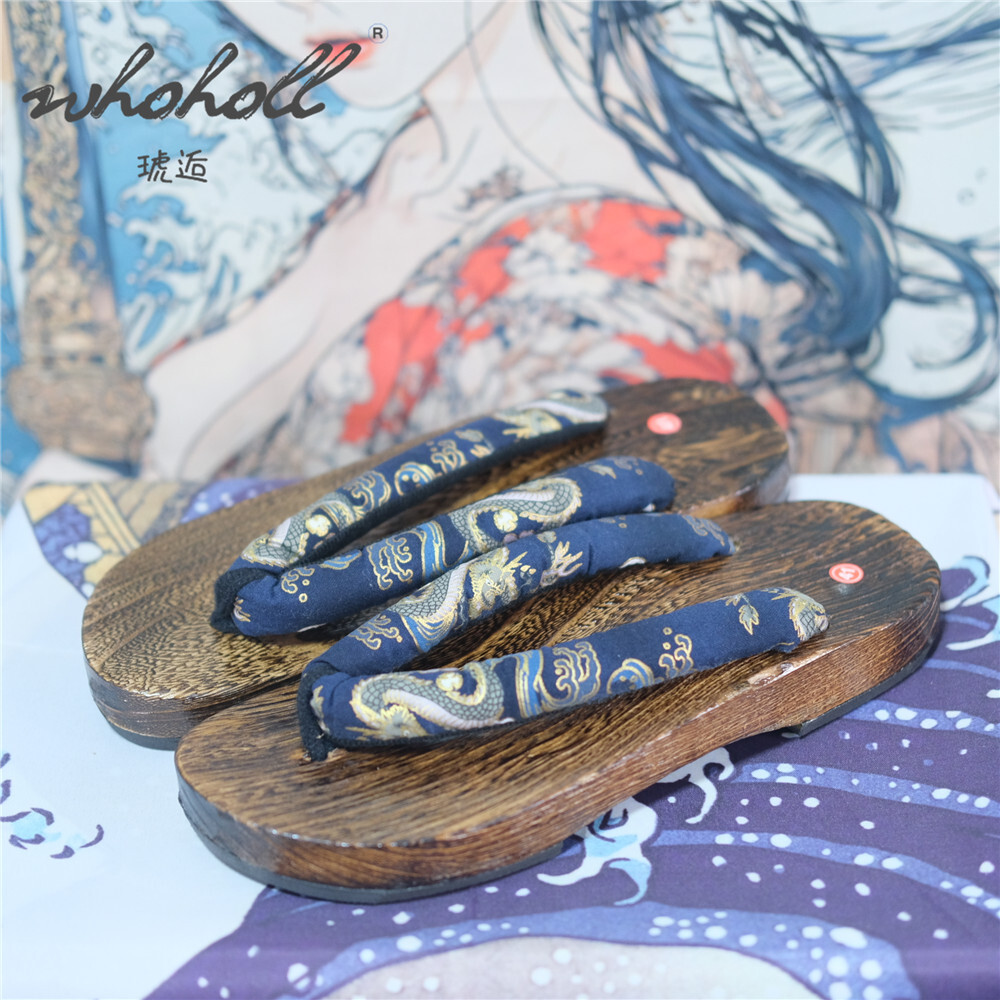 Geta Wooden Sandal - Man Wooden Clogs Slippers Women's Japanese