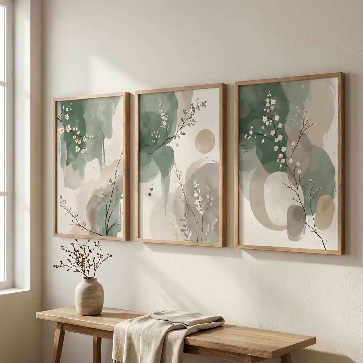 3pcs Japanese-Style Plant Canv - Japanese Lifestyle ulasan dan harga