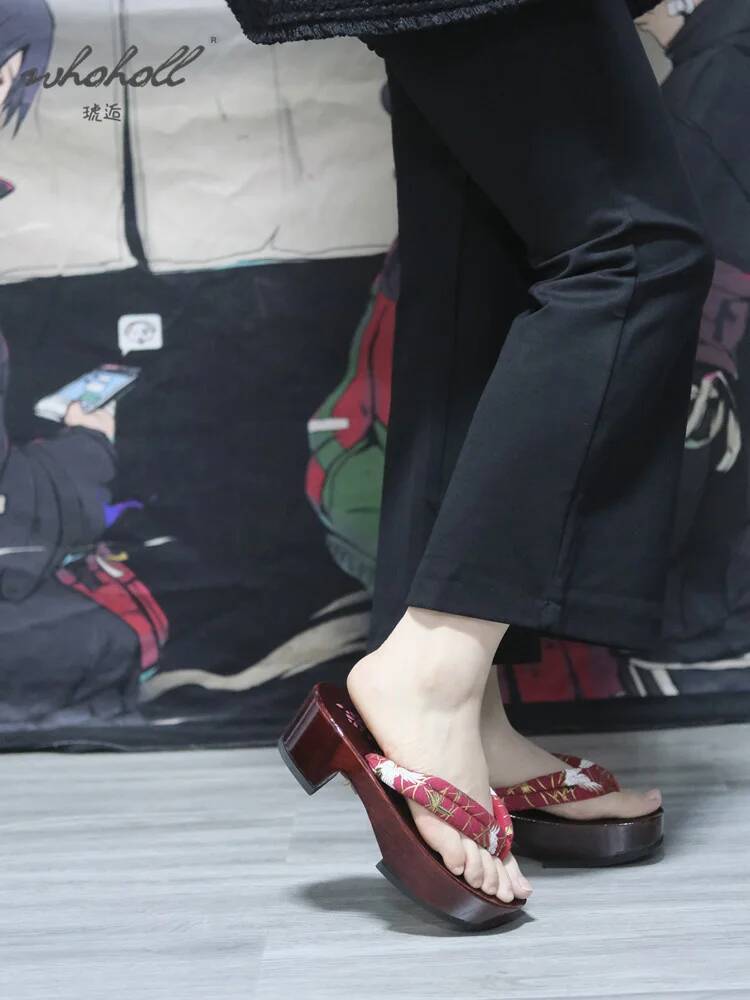 Japanese Wooden Gets Summer Wo - Geta Wooden Sandal ulasan dan harga