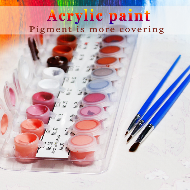 1PCS frameless Painting by Num - Japanese Lifestyle Gifts ulasan dan harga