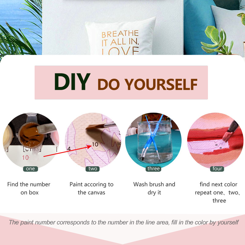 1PCS frameless Painting by Num - Japanese Lifestyle Gifts ulasan dan harga