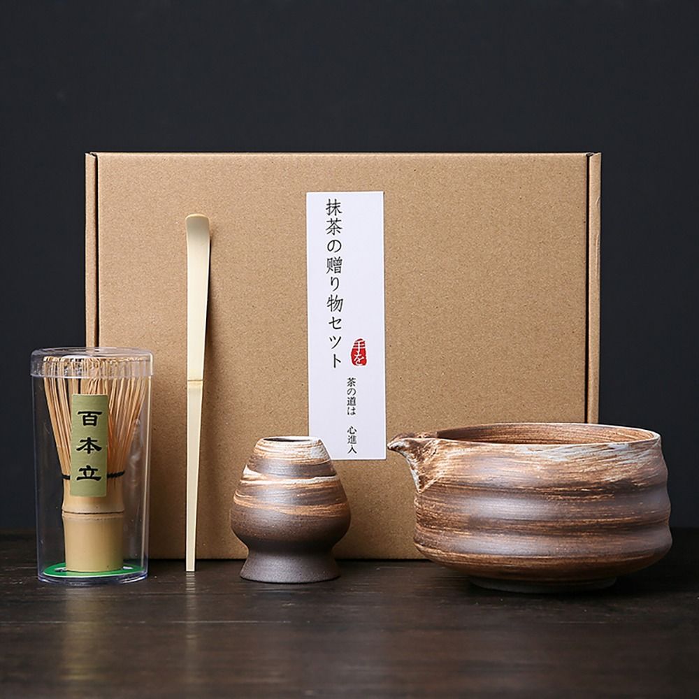 4PCS New Bamboo Ceramic Japane - Bamboo Whisk Chasen ulasan dan harga