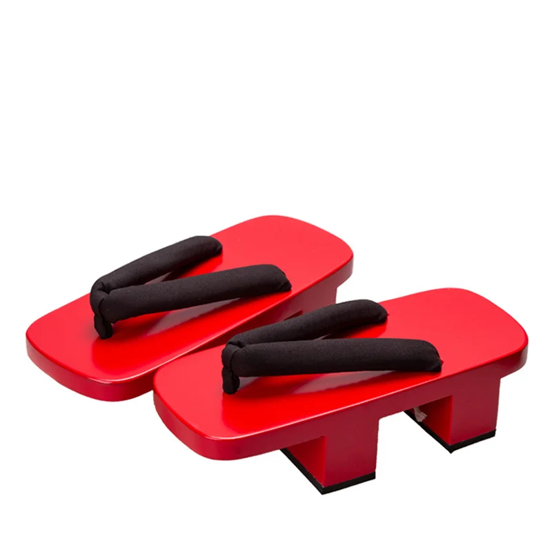 Women's Cosplay Shoes Red Pain - Geta Wooden Sandal ulasan dan harga