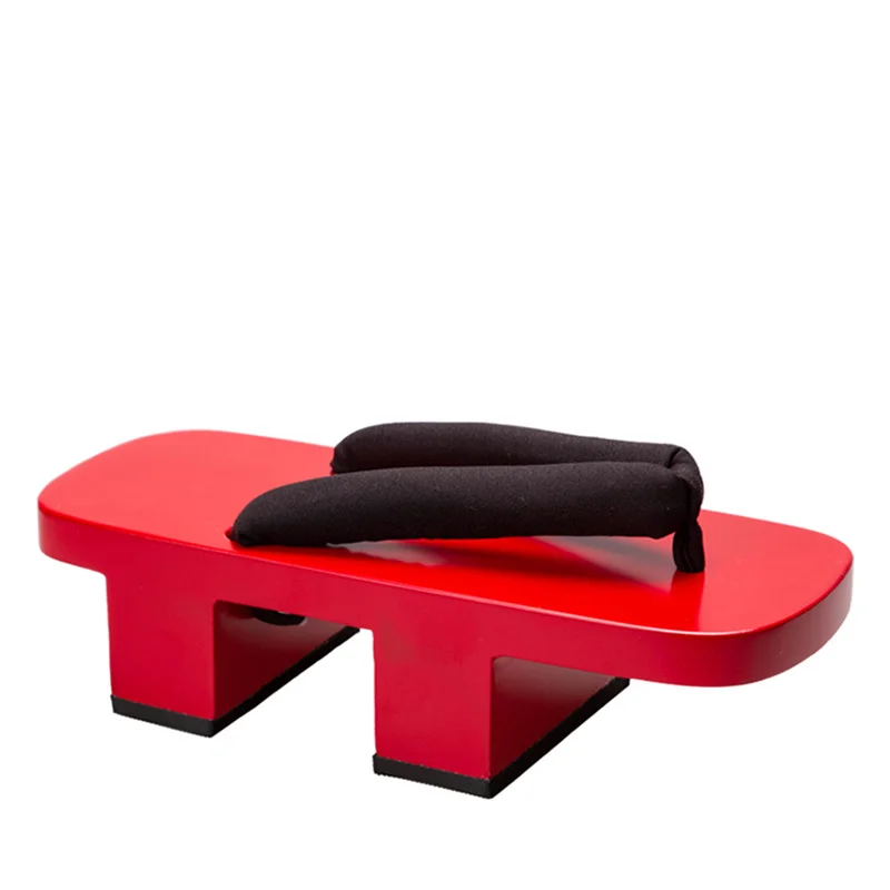 Women's Cosplay Shoes Red Pain - Geta Wooden Sandal ulasan dan harga