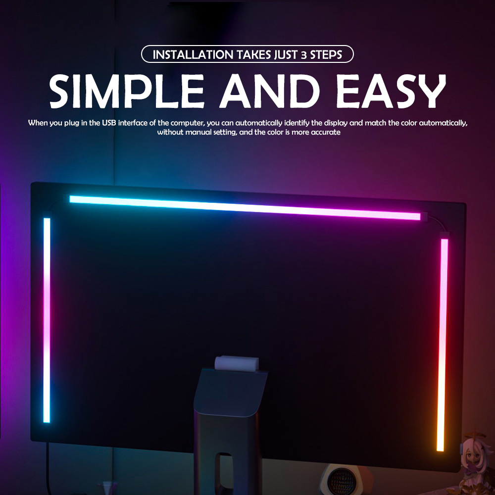 RGB Gaming Lights Strip Monito - Philips Bulb Hue ulasan dan harga