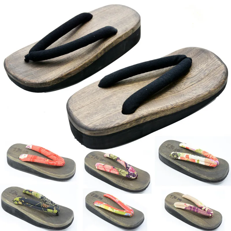 Women's Cosplay Shoes Mid Heel - Geta Wooden Sandal ulasan dan harga