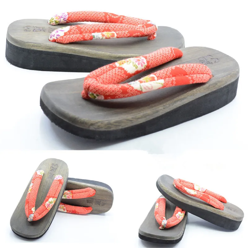 Women's Cosplay Shoes Mid Heel - Geta Wooden Sandal ulasan dan harga