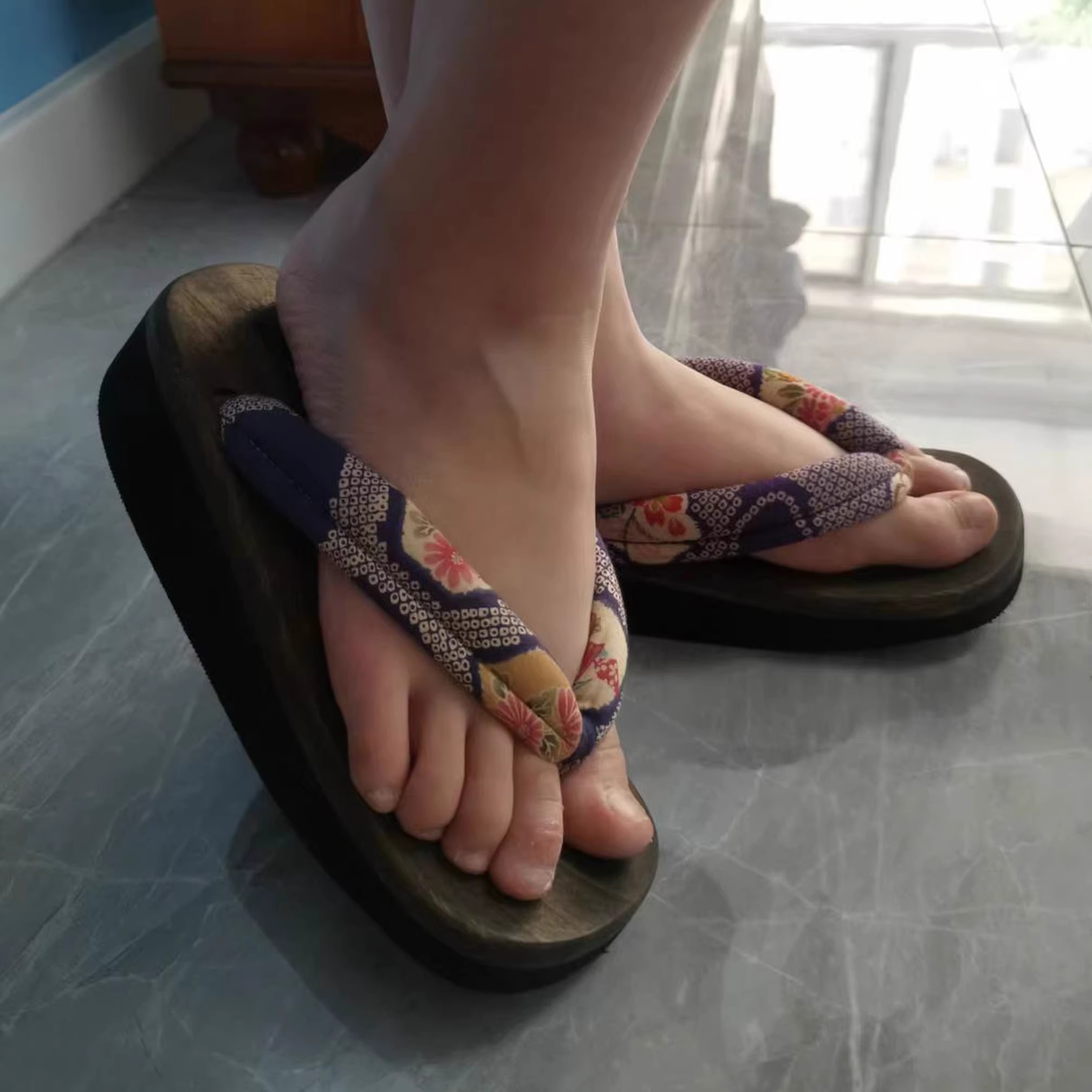 Women's Cosplay Shoes Mid Heel - Geta Wooden Sandal ulasan dan harga
