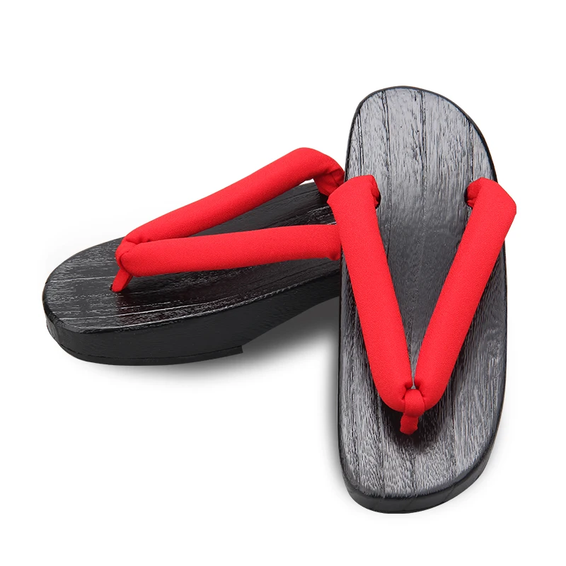 Women's Black Crescent Moon Sh - Geta Wooden Sandal ulasan dan harga