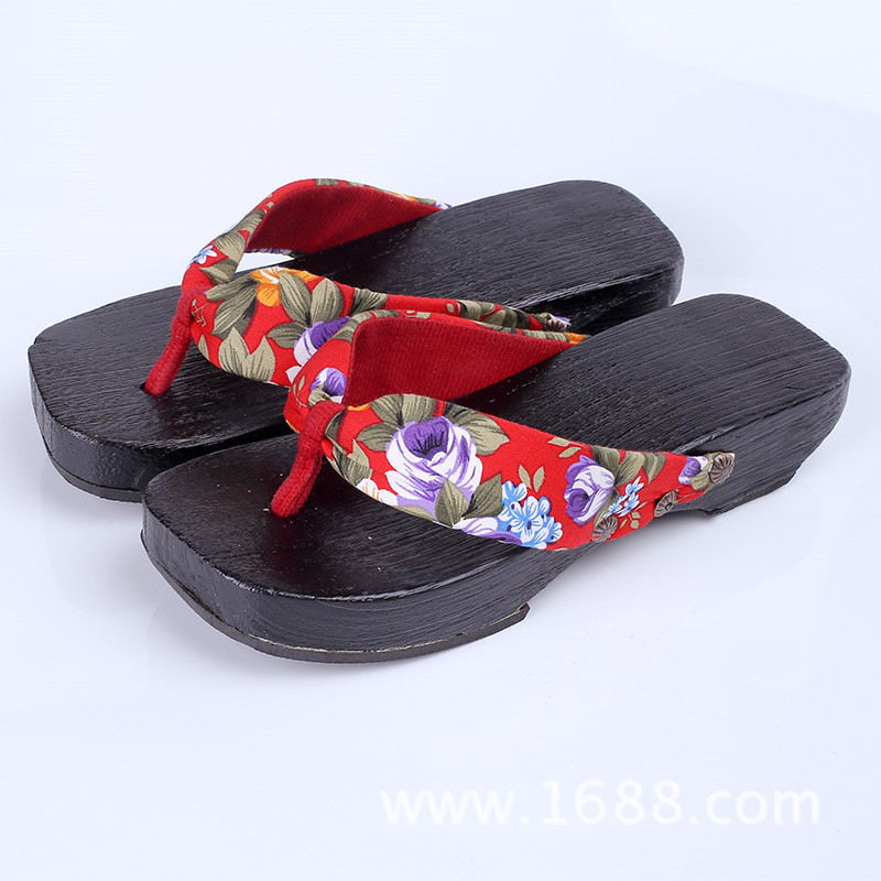 2026 New Women's 4cm Heel Geta - Geta Wooden Sandal ulasan dan harga