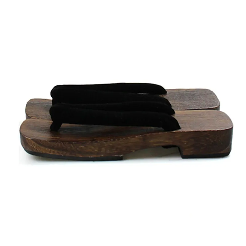 Men's Charcoal Cosplay Wood Su - Geta Wooden Sandal ulasan dan harga
