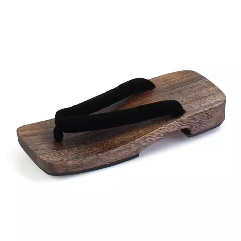 Men's Charcoal Cosplay Wood Su - Geta Wooden Sandal ulasan dan harga