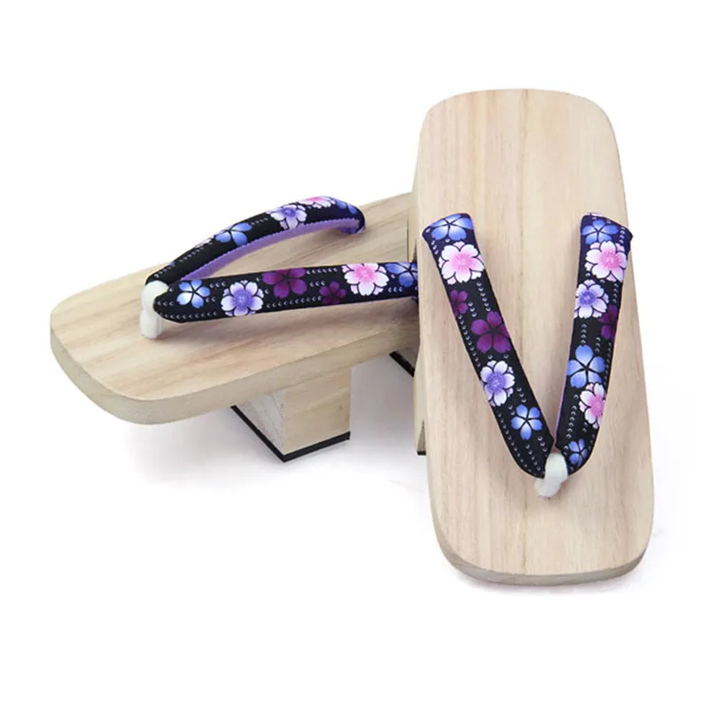 Cosplay Shoes Women's Double H - Geta Wooden Sandal ulasan dan harga